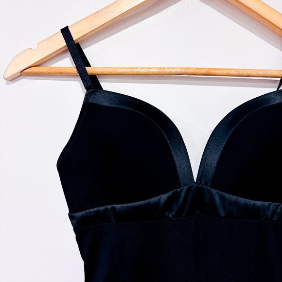 SIMONS Black Bodysuit | Minimalist Stretch Streetwear Essential | Small * - Picture 2 of 7